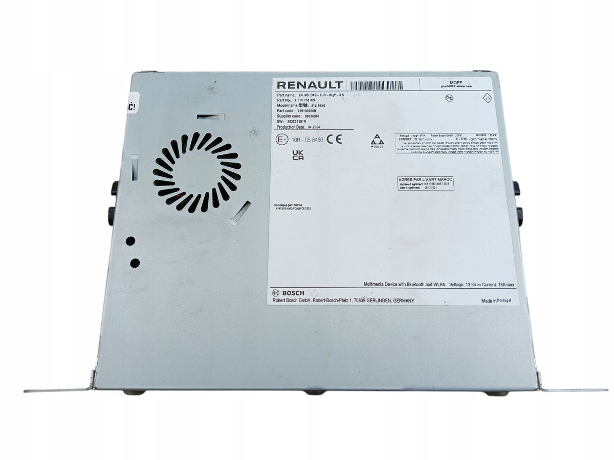 RADIO READER NAVIGATION RENAULT CLIO V 259153050R