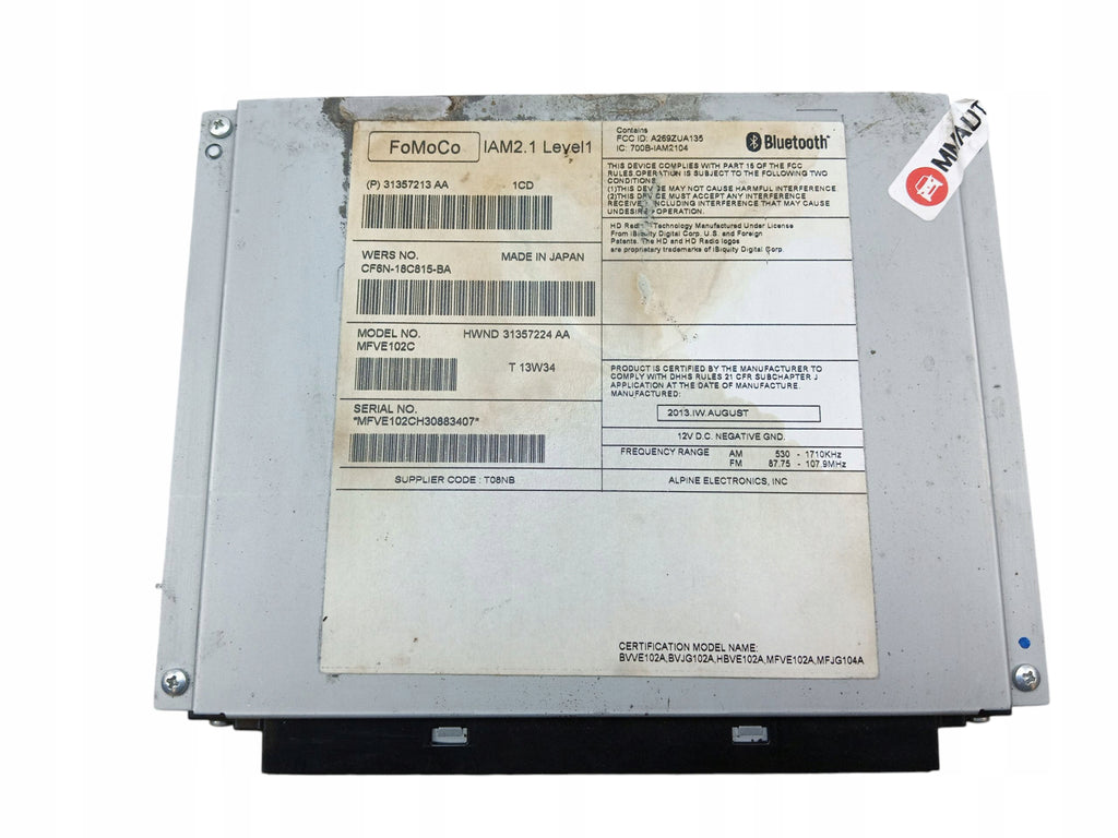 RADIO READER VOLVO XC60 AND LIFT (2013-2017) 31357213