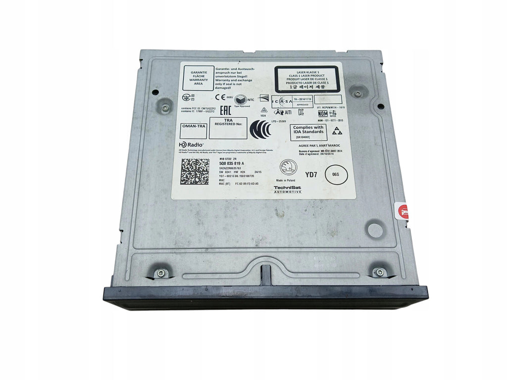 READER MULTIMEDIA CARDS SD SKODA RAPID FABIA III 5Q0035819A