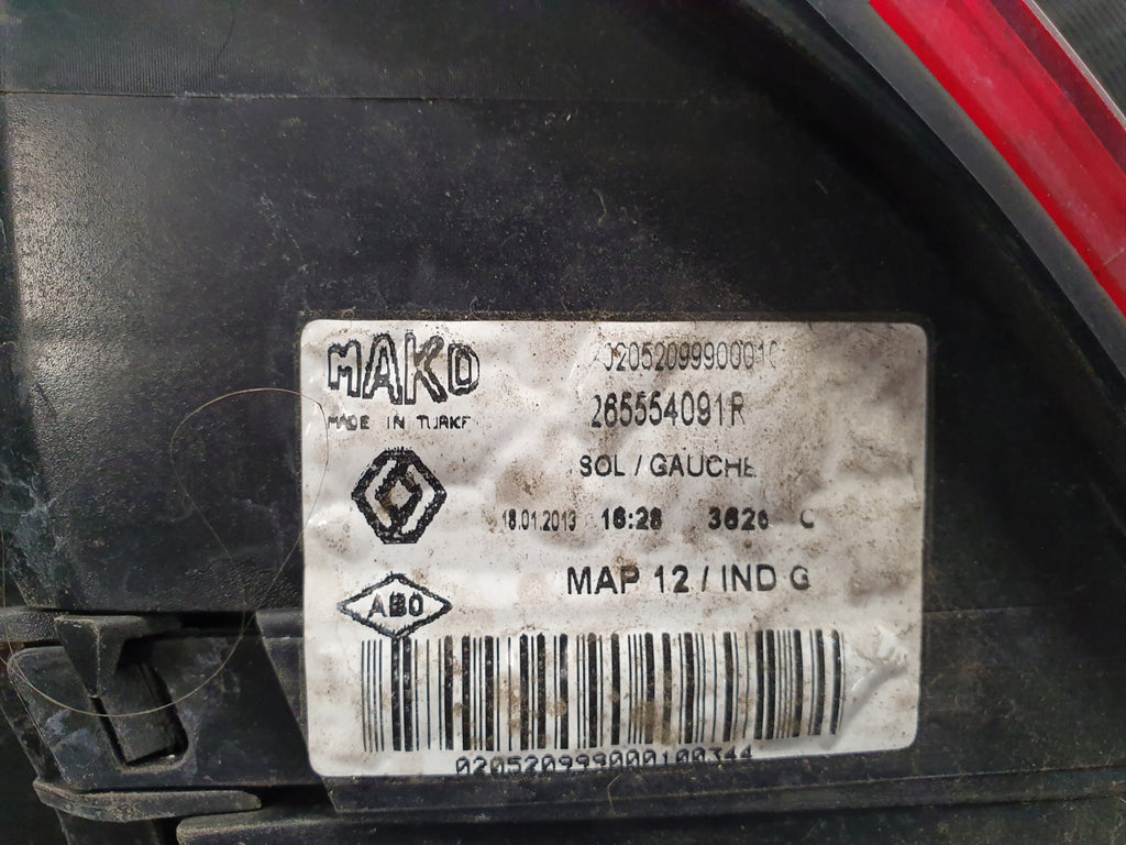 RENAULT CLIO IV 5D HB LAMP LEFT REAR