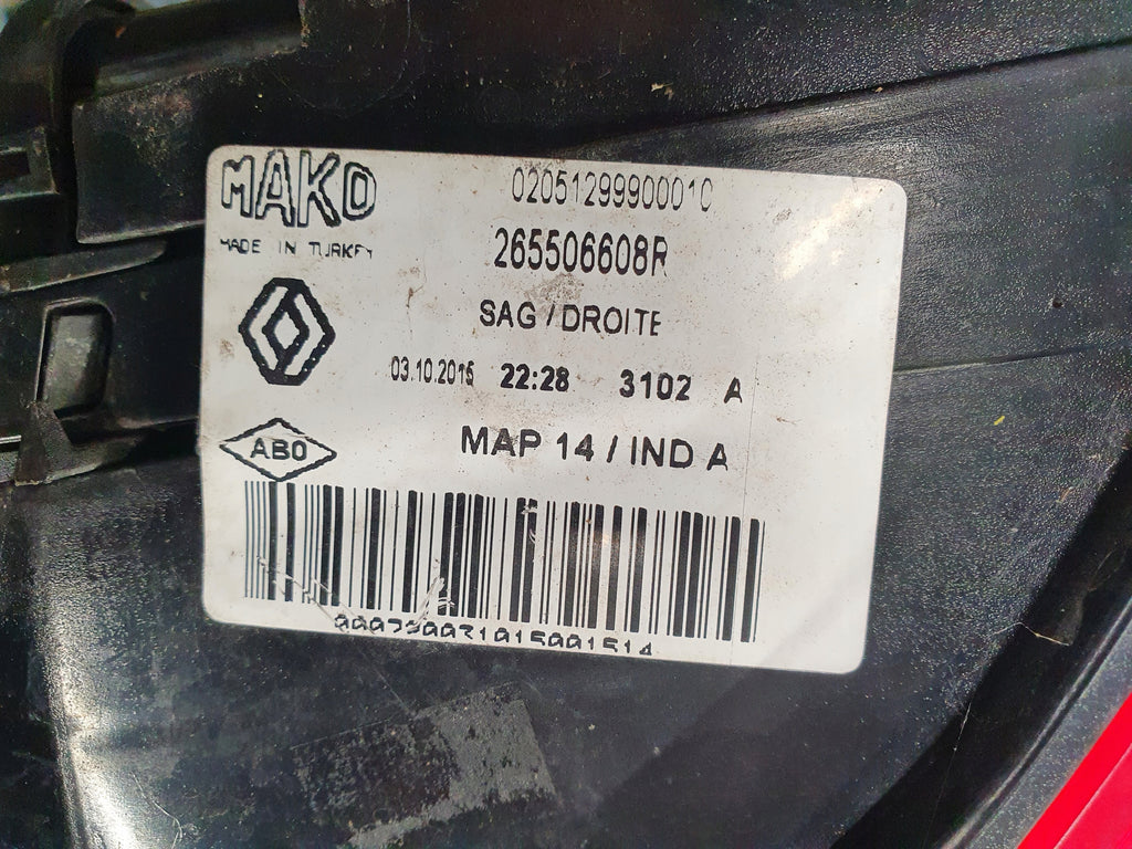 RENAULT CLIO IV 5D HB LAMP RIGHT REAR