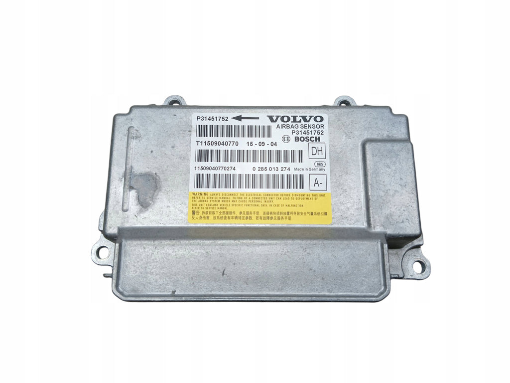 SENSOR AIRBAG MODULE VOLVO V60 AND S60 II XC60 AND 31451752