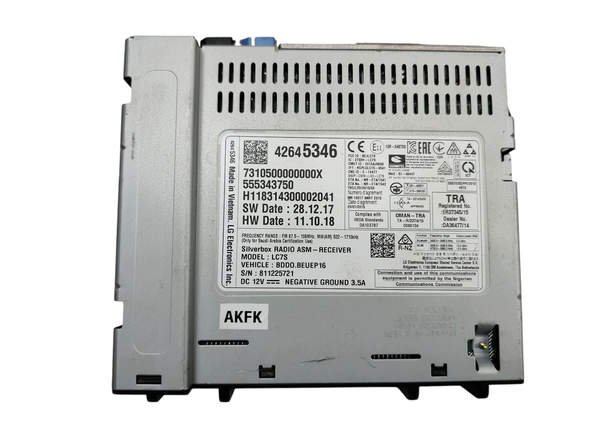 SILVERBOX NAVIGATION RADIO MODULE OPEL ASTRA V K 42645346 555343750