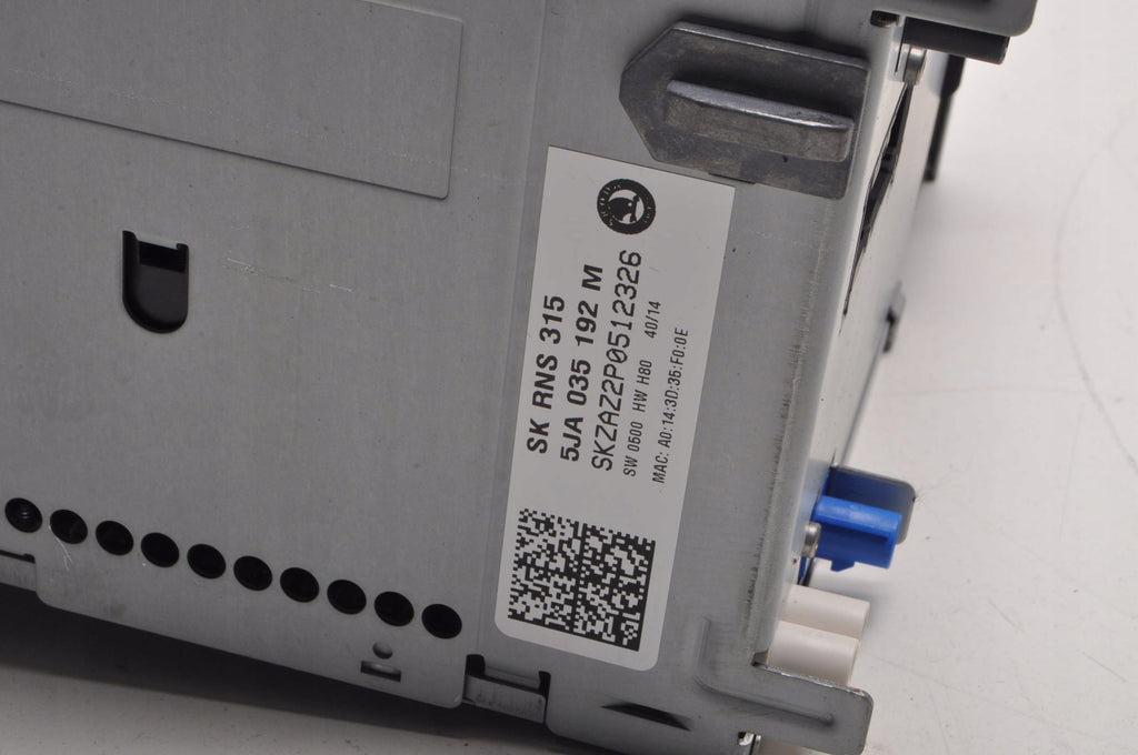SKODA RAPID RADIO NAVIGATION 5JA035192M