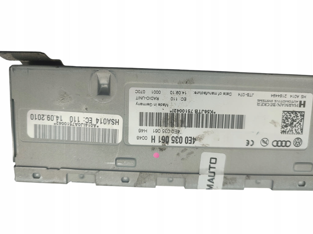 TUNER RADIO MODULE AUDI A8 D4 H4 (2009-2013) 4E0035061H HARMAN BECKER