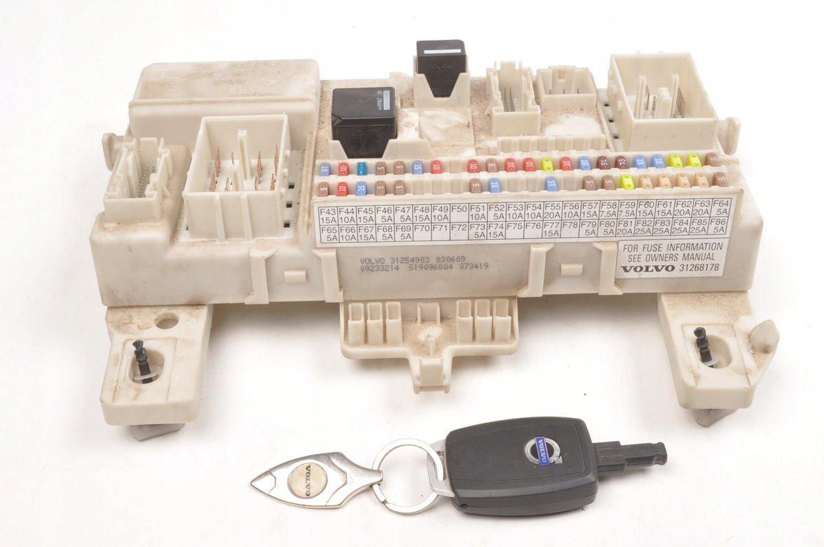VOLVO C30 S40 II C70 V50 BOX MODULE BSI 31254903 KEY