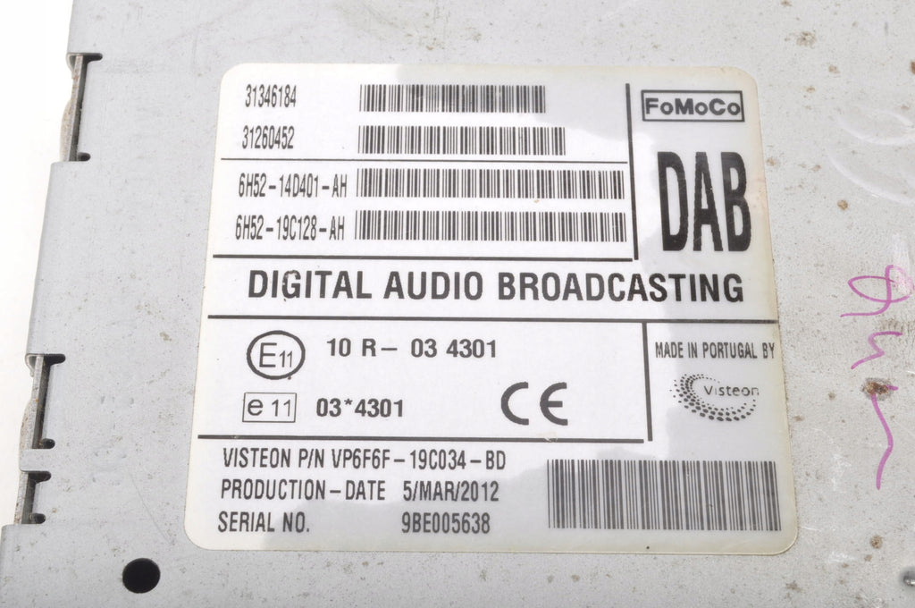 VOLVO S60 V60 XC60 AND AMPLIFIER RADIO MODULE 31346184