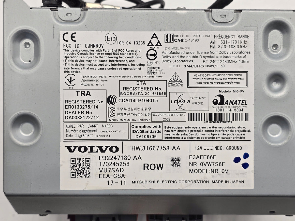 VOLVO S90 V90 2017 AUTORADIO GPS 32247180