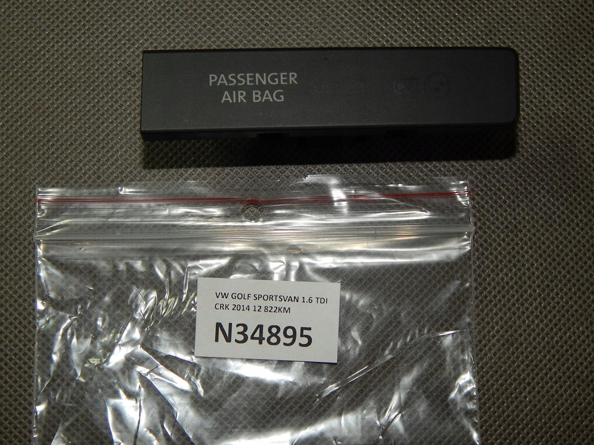 VW GOLF SPORTSVAN AIRBAG WARNING LIGHT INDICATOR 510919234