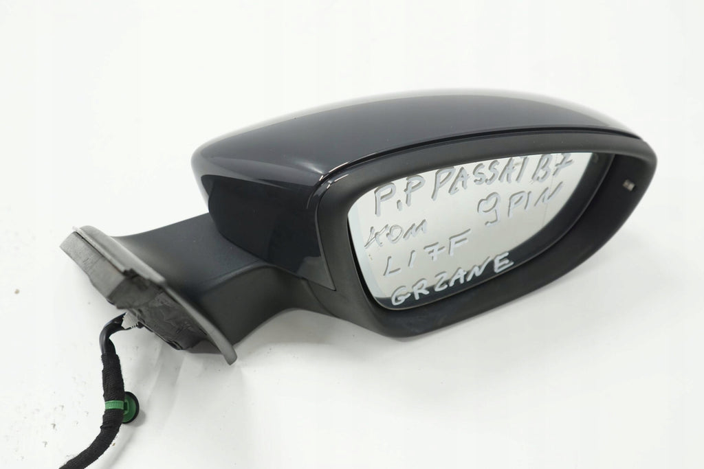 VW PASSAT B7 12R MIRROR RIGHT 9PIN LI7F ENGLISH