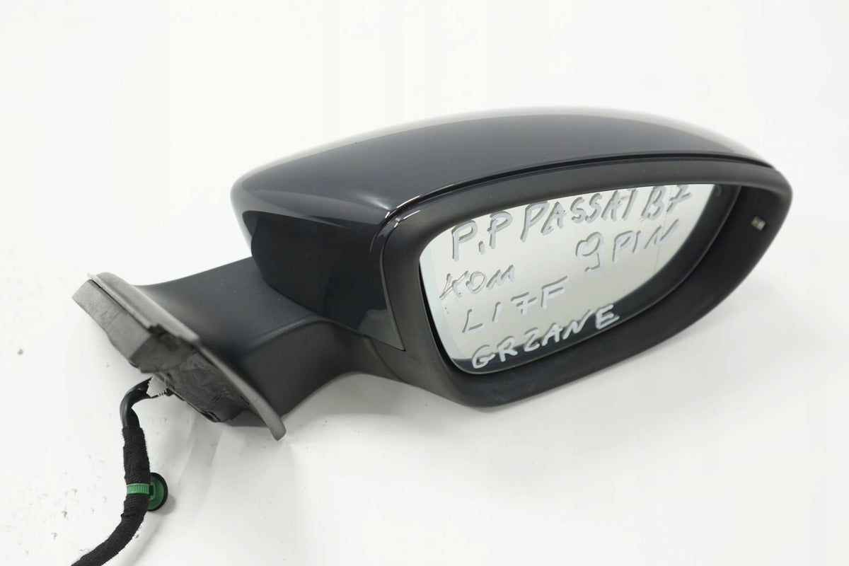 VW PASSAT B7 12R MIRROR RIGHT 9PIN LI7F ENGLISH