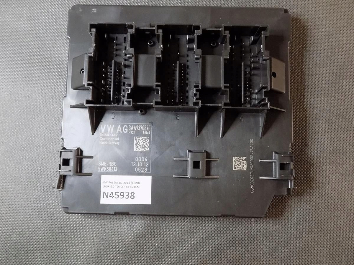 VW PASSAT B7 DRIVER MODULE BCM 3AA937087F