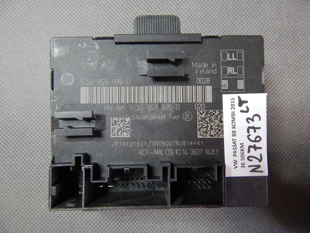 VW PASSAT B8 DOOR CONTROLLER MODULE 5Q0959595D