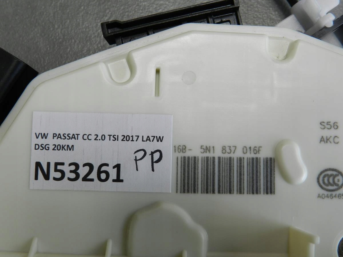 VW PASSAT CC LOCK RIGHT FRONT 5N1837016F