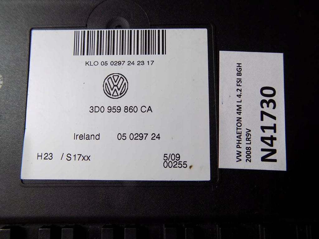 VW PHAETON 4.2 FSI COMFORT MODULE 3D0959860CA