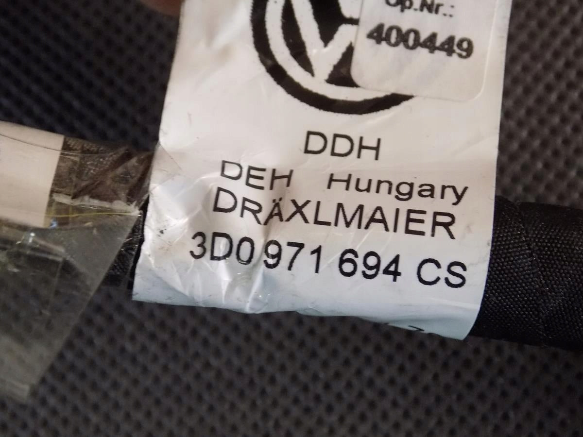 VW PHAETON DOOR HARNESS RIGHT REAR 3D0971694CS