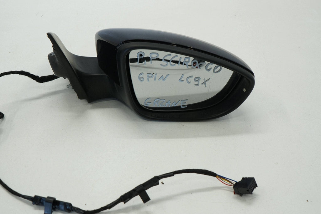 VW SCIROCCO 13R MIRROR RIGHT 6PIN HEATED LC9X ENGLISH