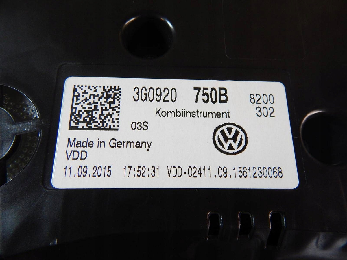 Volkswagen PASSAT B8 Counter Clocks 3G0920750B