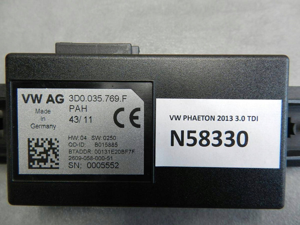 Volkswagen Phaeton Bluetooth Module 3D0035769F